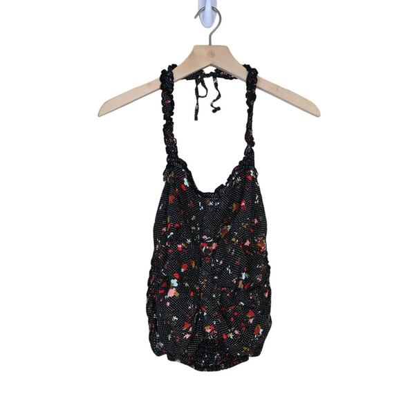Free People Womens M Black Sun's Out Halter Crop Top - Picture 2 of 9